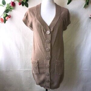 H&m Women's Button Down Short Sleeve Cardigan Sweater S